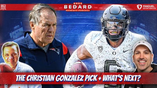 .@FDsportsbook Podcast: Bedard Patriots Pod - Picking Christian Gonzalez, why he 'fell' and what's next taken at BSJ Headquarters (Patriots)
